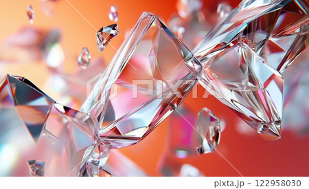 Digital 3d Rendering Of Glass Geometries With Dispersion S Showcasing Intricate And Mesmerizing Patterns And Shapes Created Through Digital Manipulation. Digital 3d Rendering Of Glass Geometries With Dispersion S Showcasing Intricate And Mesmerizing Patterns And Shapes Created Through Digital Manipulation. 122958030