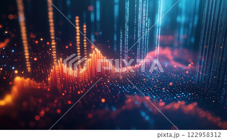 Mobile Cryptocurrency Trading And Investing: Growth In Bitcoin And Stock Currency Transfer Exchange Data Information In Wallet. 122958312