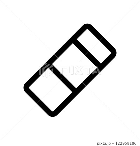 Eraser Icon. Lineal Style Eraser Outline Icon Vector Illustration Eraser Icon. Lineal Style Eraser Outline Icon Vector Illustration 122959186