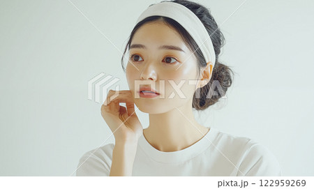 健康的な美しさを持つ女性のナチュラルポートレート 健康的な美しさを持つ女性のナチュラルポートレート 122959269