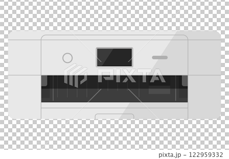 印表機向量插圖簡單 122959332