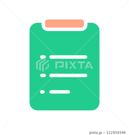 Flat Clipboard Icon Symbol Vector Illustration Flat Clipboard Icon Symbol Vector Illustration 122959346