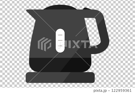 電水壺向量插圖黑鍋 電水壺向量插圖黑鍋 122959361