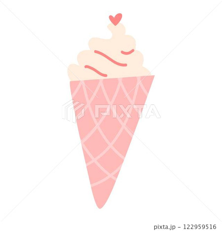 ice cream valentine's day design elements ice cream valentine's day design elements 122959516