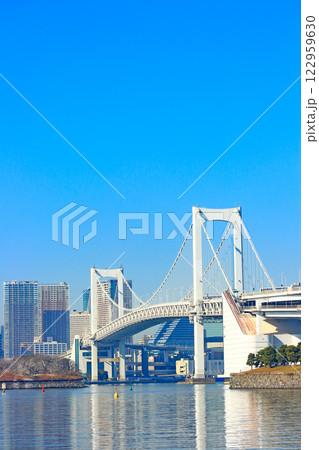 東京都港区、レインボーブリッジの風景 東京都港区、レインボーブリッジの風景 122959630