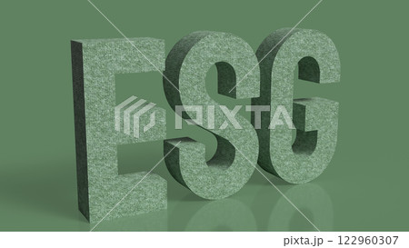 The ESG on green Background for eco concept 3d Rendering. The ESG on green Background for eco concept 3d Rendering. 122960307