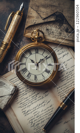 テーブルの上のガジェット 122960504