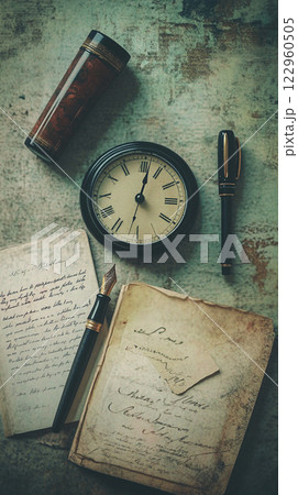 テーブルの上のガジェット 122960505