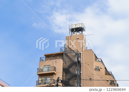 高架水槽のある風景 122960694