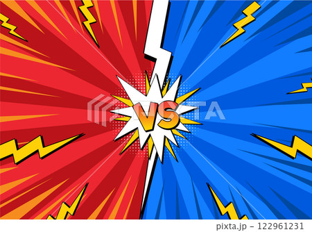 Dynamic Comic Style Versus Illustration 122961231