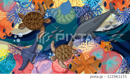 Underwater Biodiversity: A Vibrant Ecosystem 122961233