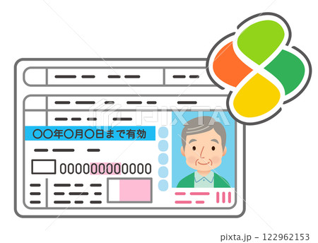高齢者の運転免許証 高齢者の運転免許証 122962153