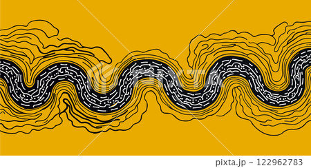 Abstract River Flow 122962783