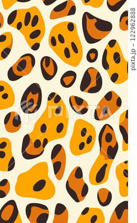 Abstract Leopard Print Pattern Abstract Leopard Print Pattern 122962888
