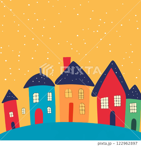 Colorful Whimsical Houses 122962897