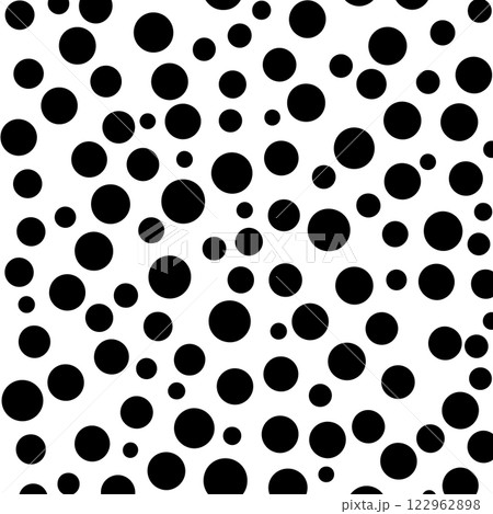 Black and White Polka Dot Pattern 122962898