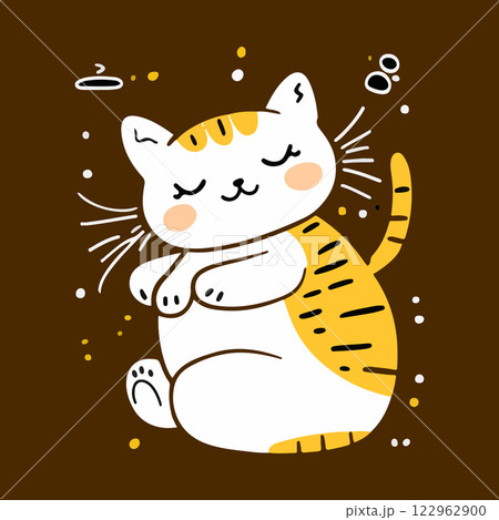 Cute Cartoon Cat 122962900