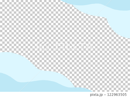 Wave pattern watercolor background/frame 122963505