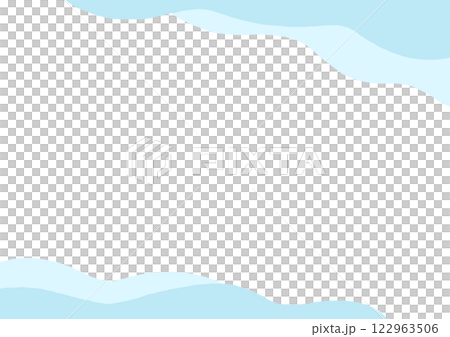 Wave pattern watercolor background/frame 122963506