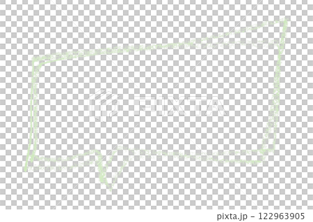 Separate green speech bubble on transparent background Separate green speech bubble on transparent background 122963905
