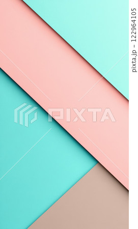 Minimalist design featuring pastel colors in seamless pattern 122964105
