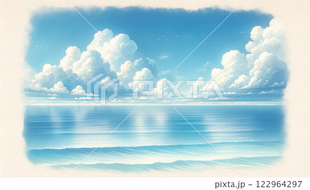 海に浮かぶ雲 122964297