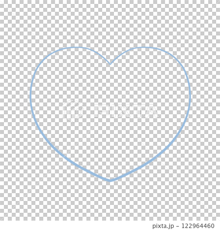 Hand-drawn heart - soft sky blue Hand-drawn heart - soft sky blue 122964460