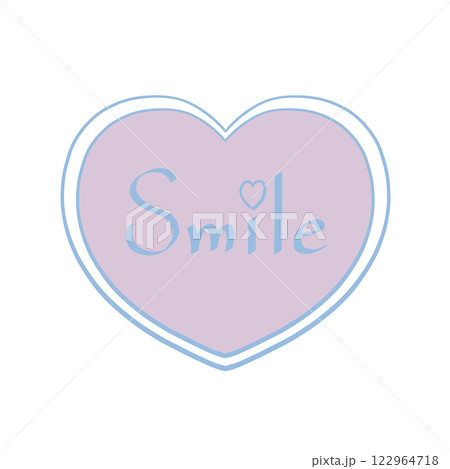 手描きのハート - ときめくパープル(柔らかいラベンダー色 × 柔らかい青) 手描きのハート - ときめくパープル(柔らかいラベンダー色 × 柔らかい青) 122964718