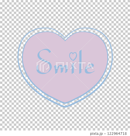 手描きのハート - ときめくパープル(柔らかいラベンダー色 × 柔らかい青) 手描きのハート - ときめくパープル(柔らかいラベンダー色 × 柔らかい青) 122964718