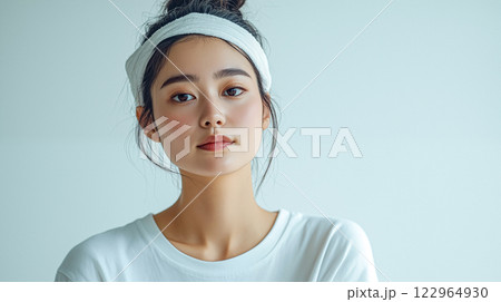 落ち着いた表情の女性のポートレート 落ち着いた表情の女性のポートレート 122964930