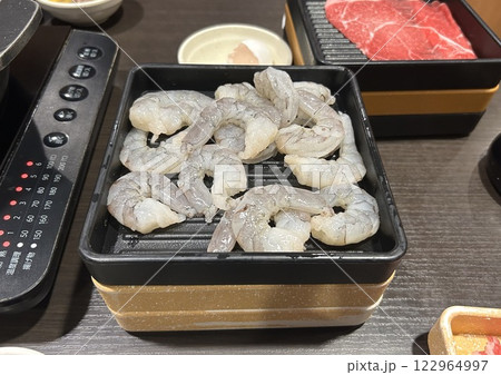 むき海老　しゃぶしゃぶ食材 122964997