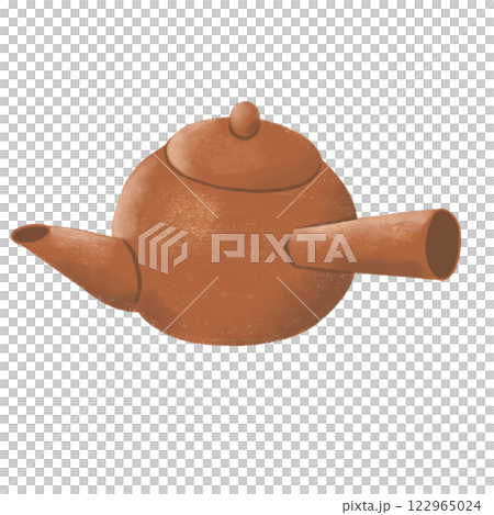 茶色い急須 122965024