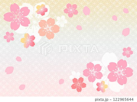 和柄の背景 和柄の背景 122965644