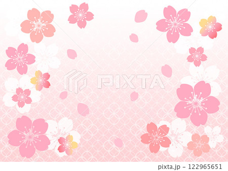 和柄の背景 和柄の背景 122965651