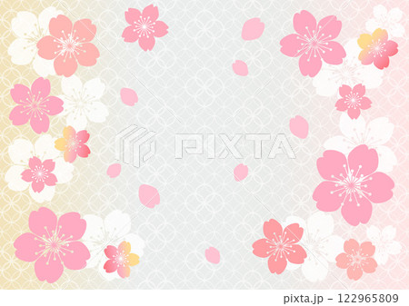 和柄の背景 122965809