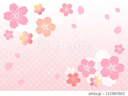 和柄の背景 122965983