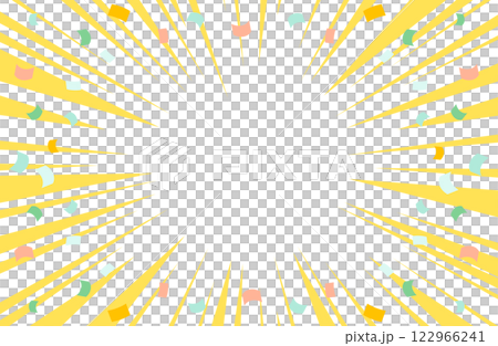 集中的線條和旭日背景向量插圖素材 122966241