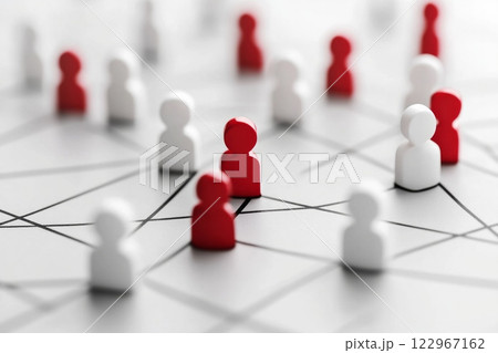 An abstract image symbolizing connections and...のイラスト素材 [122967162] - PIXTA