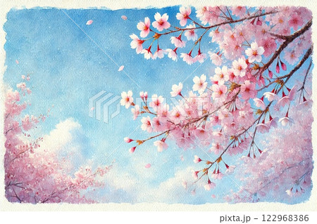 桜と青空 122968386