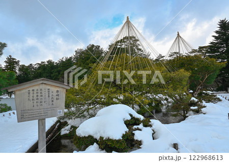 兼六園　雪吊り風景 122968613