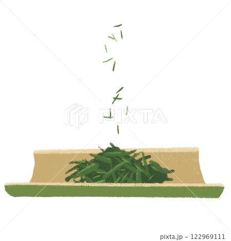 緑茶の茶葉 122969111