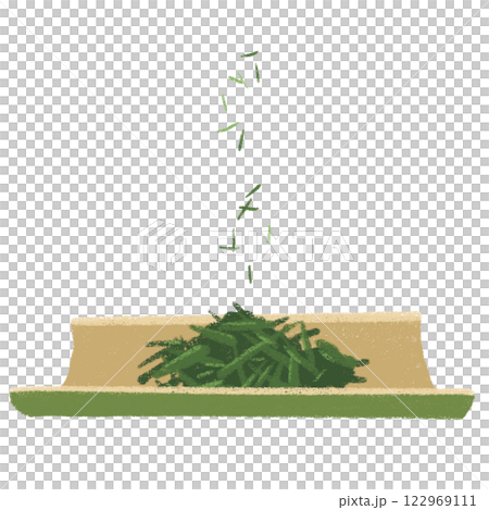 緑茶の茶葉 122969111