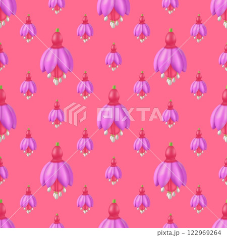 seamless pattern with cartoon fairy balloons 122969264
