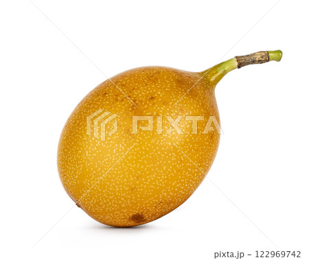 Granadilla fruit on white background Granadilla fruit on white background 122969742