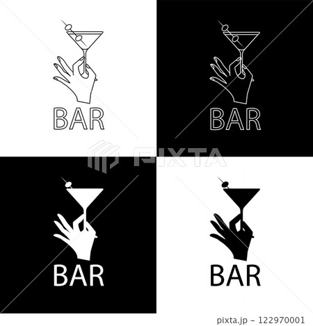 Elegant Bar Logo Elegant Bar Logo 122970001