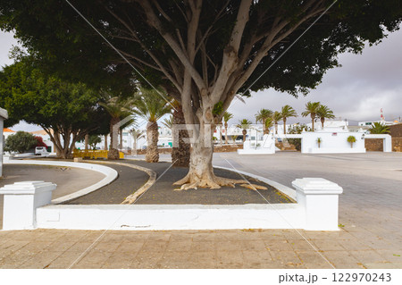The open square in the town of TeguiseLanzarote, Spain 122970243
