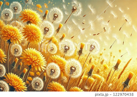 タンポポ・綿毛 122970438