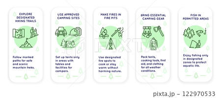 Camping Icons Set 122970533
