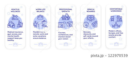 Benefits Icons Set 122970539