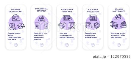 NFT Store Icons Set NFT Store Icons Set 122970555